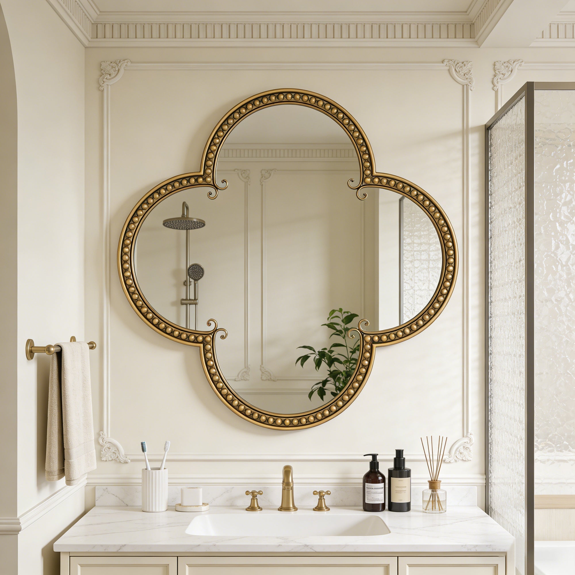 Quatrefoil Mirror - 31.5