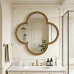 Quatrefoil Mirror - 31.5" Ornate Irregular Accent Mirrors