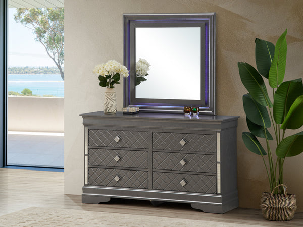 Verona Dresser - Metallic