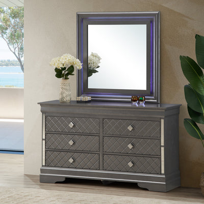 Verona Dresser - Metallic