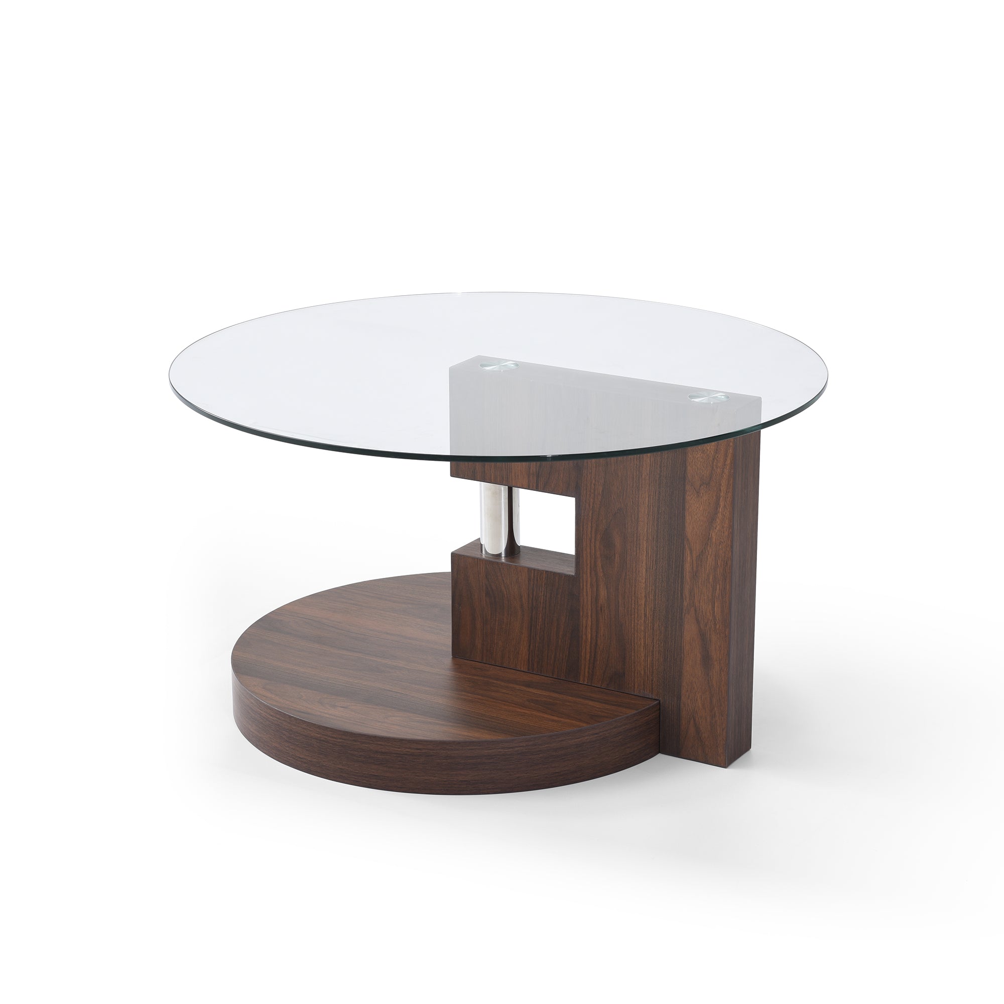 Modern and Practical Double-Layer Coffee Table
