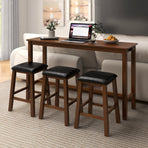 4-Piece Bar Table Set Counter-Height Table