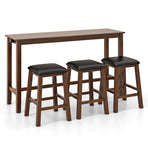 4-Piece Bar Table Set Counter-Height Table