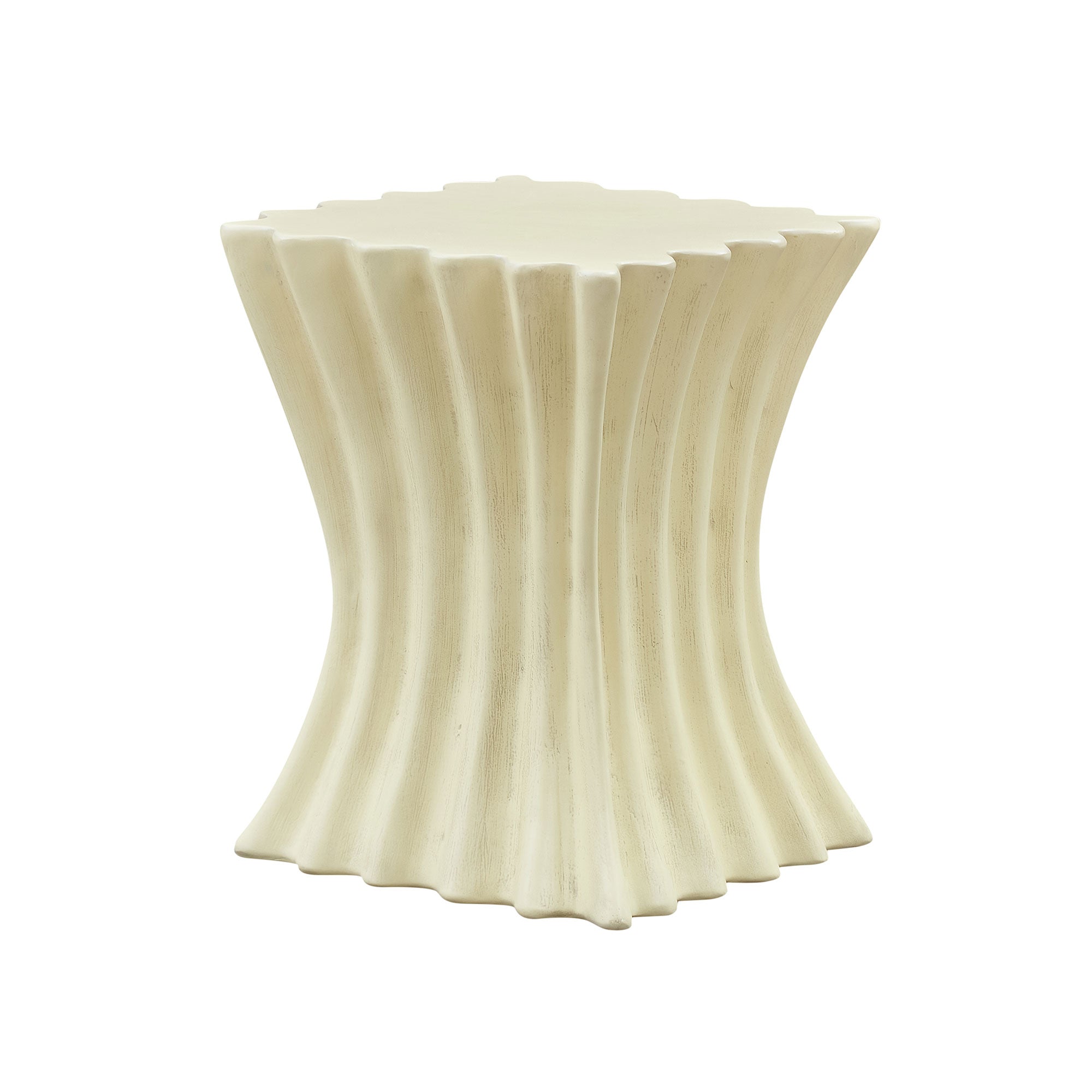 15.16 Inch Vintage Sturdy Fiberglass Side Table