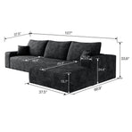 107" Cloud Sectional Couch