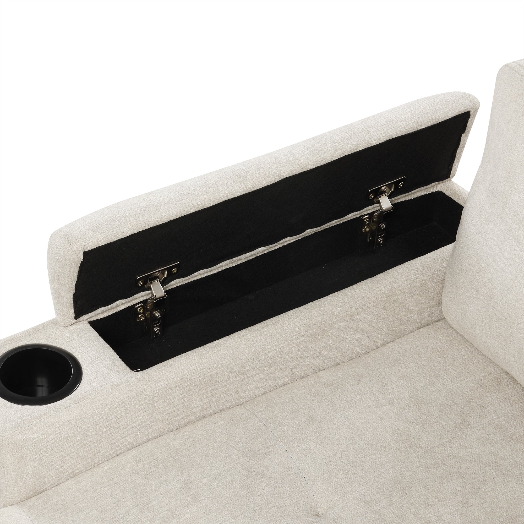 L-Shaped Sofa Couch Convertible Sofa Bed with Storage