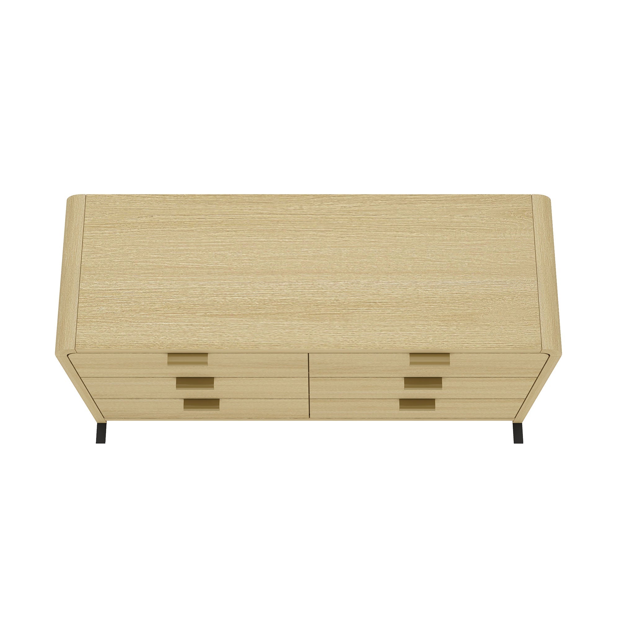 Grace Modern 60 Double Dresser with 6 Drawers