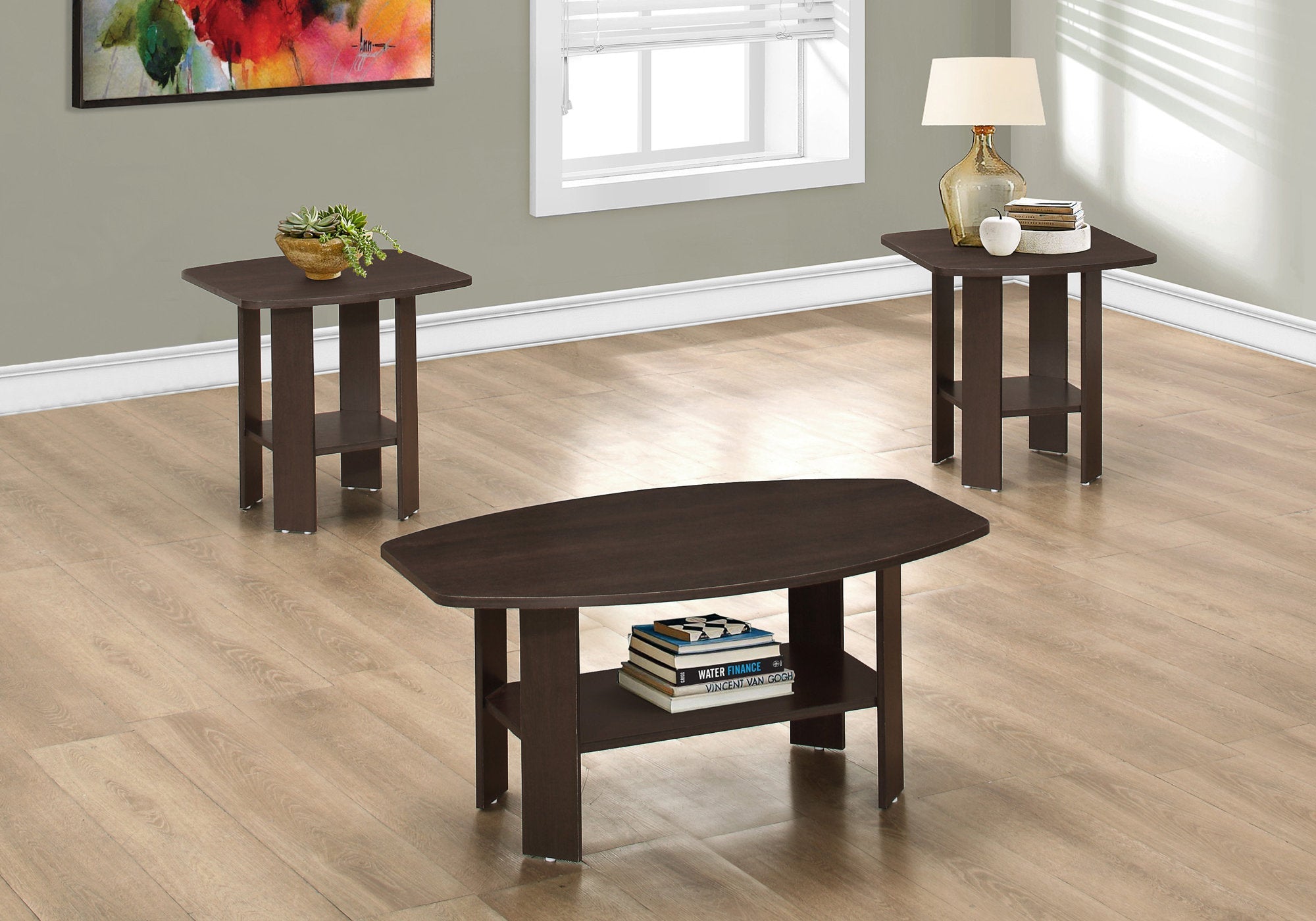 3-Piece Coffee Table and End Tables Set