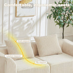 Minimalist Sofa Featuring Curved Lines