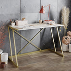 Anemon 47'' Wide Computer Desk with Crossbar Metal Frame