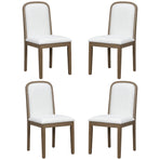 Vintage Style Dining Chair Set with 4 Upholstered Chairs