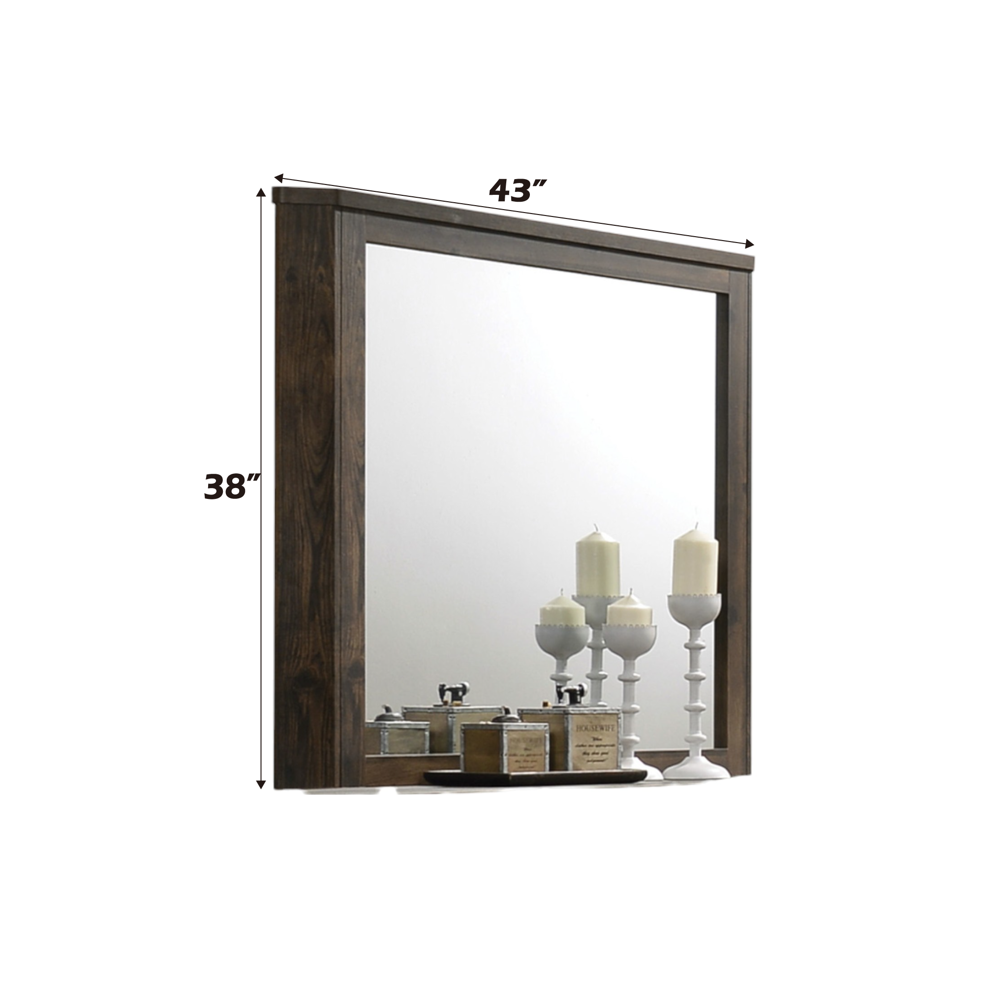 Elettra Rustic Vanity & Dresser Mirror