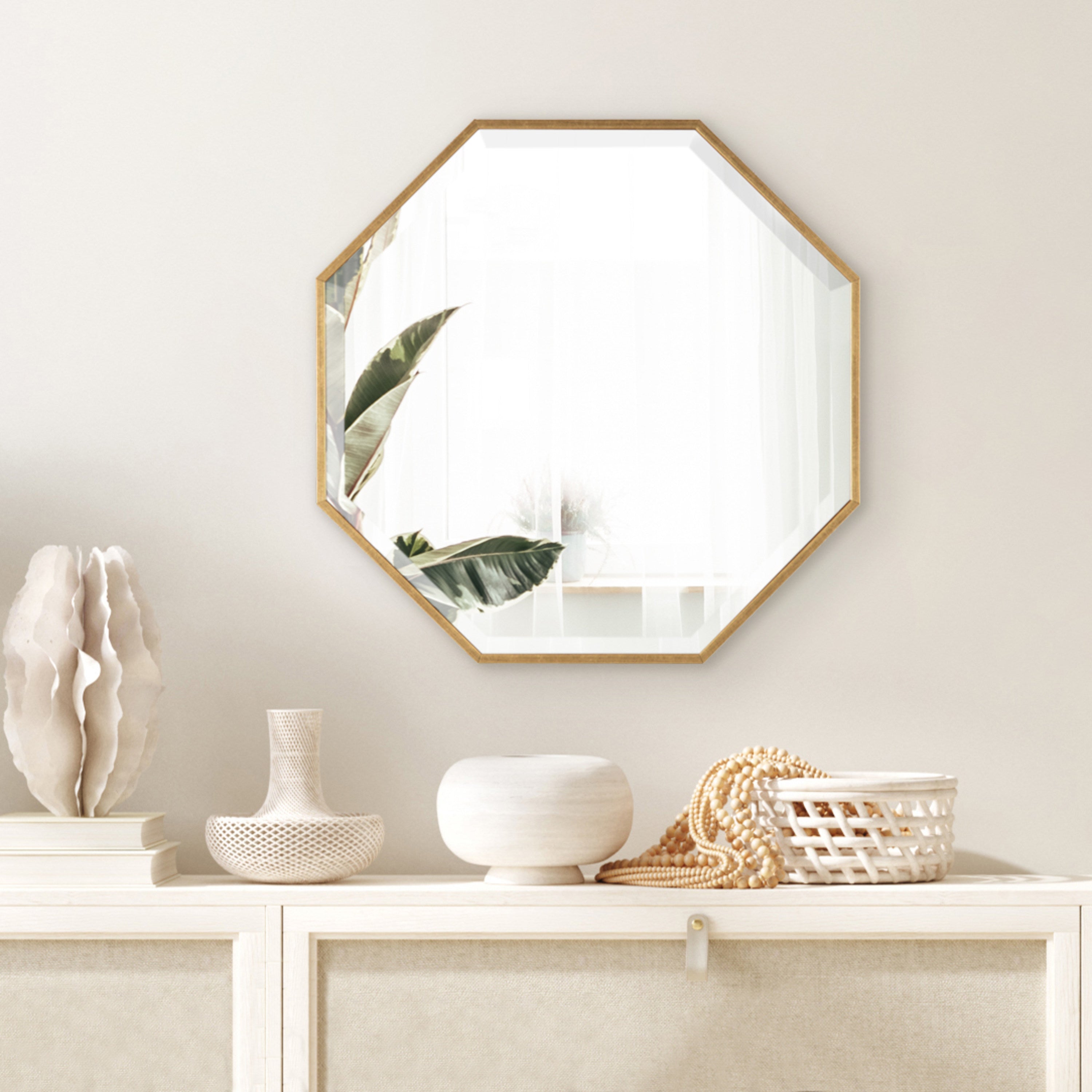 Rhodes Framed Octagon Wall Mirror