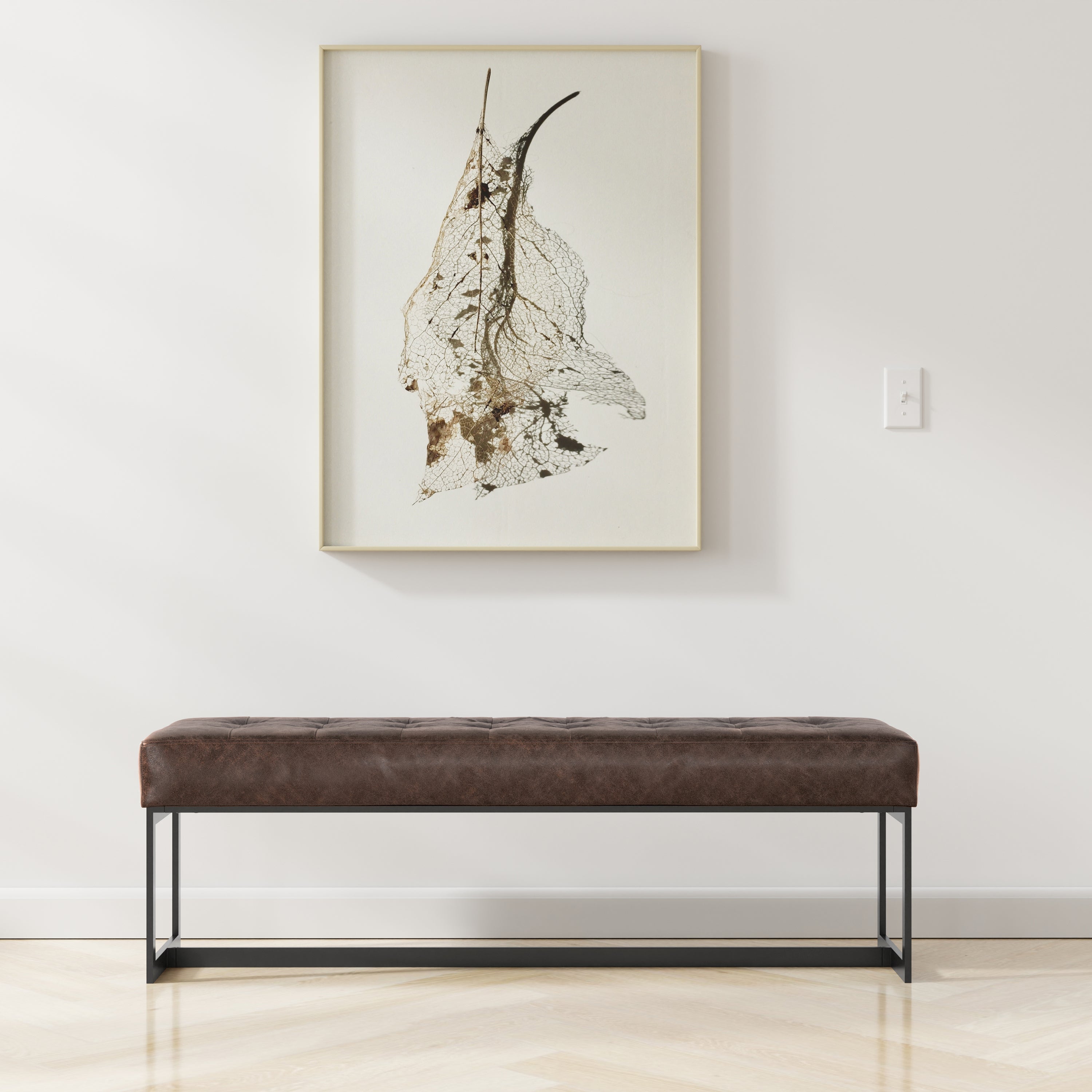 Penelope Leather Bench