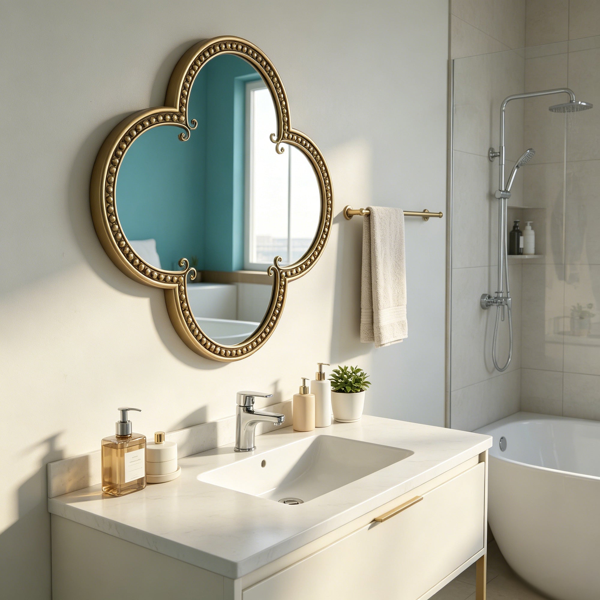 Quatrefoil Mirror - 31.5