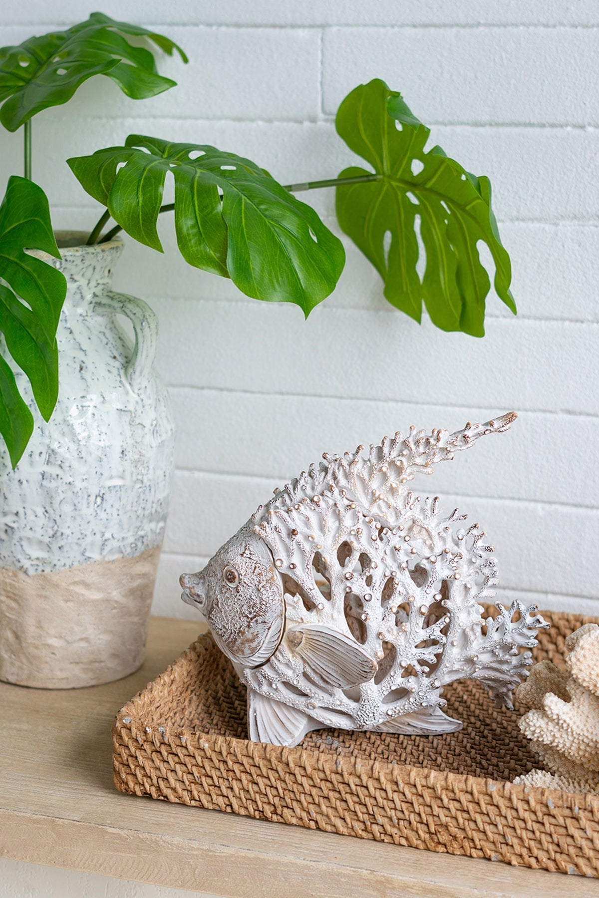 Decorative Polyresin Angelfish Sculpture