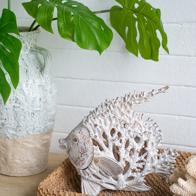 Decorative Polyresin Angelfish Sculpture