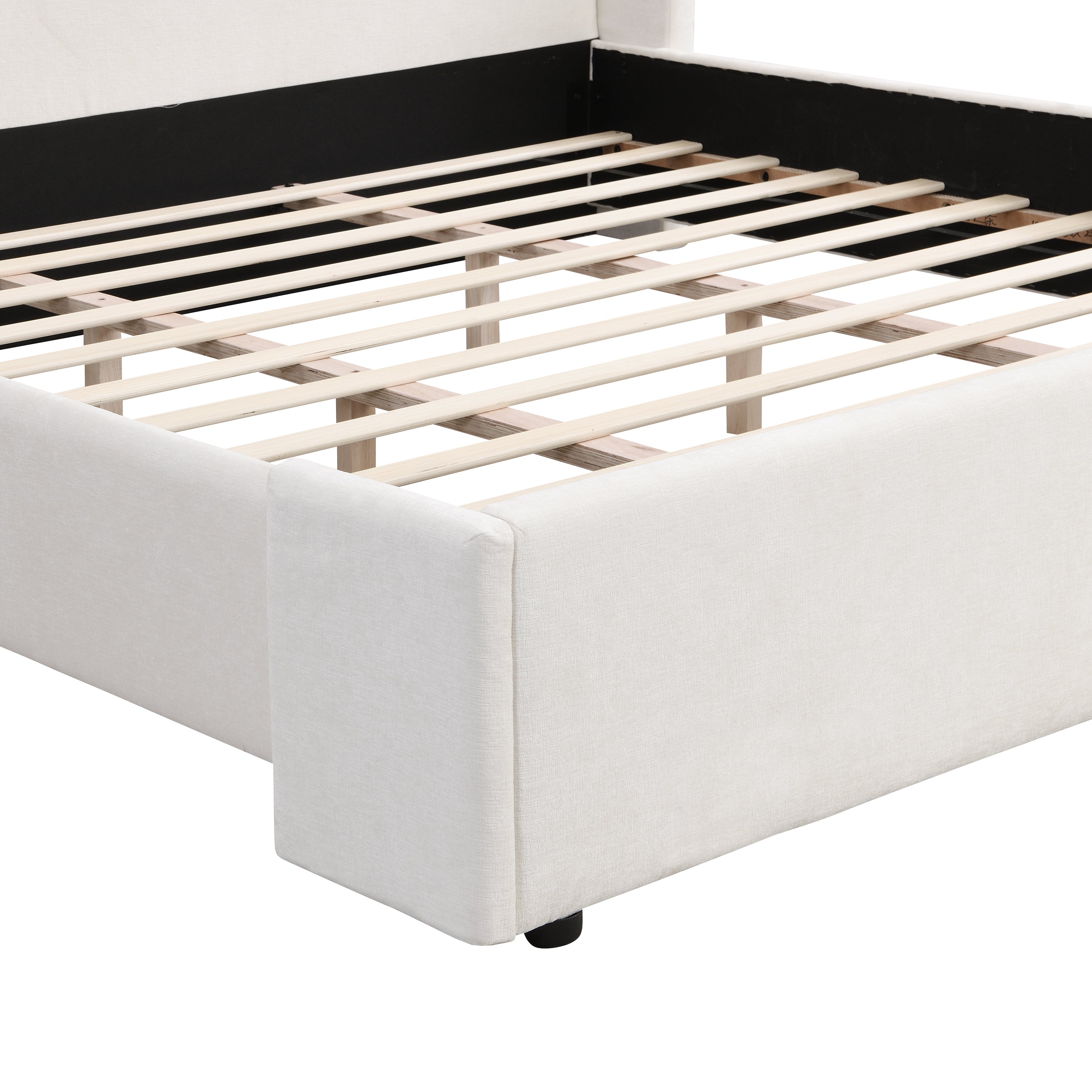 Elegant Wingback Bed