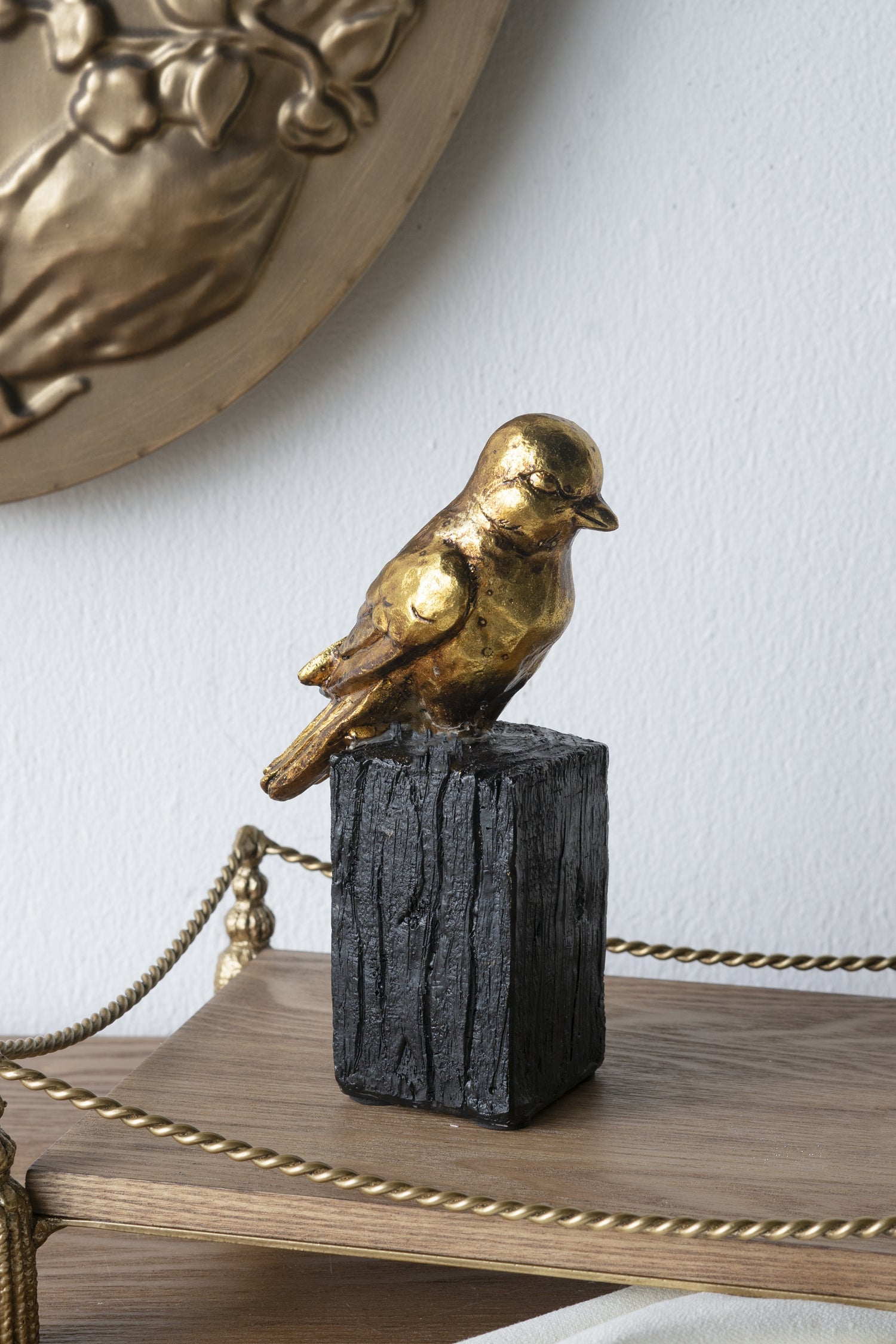 Sparrow Sculpture on Branch