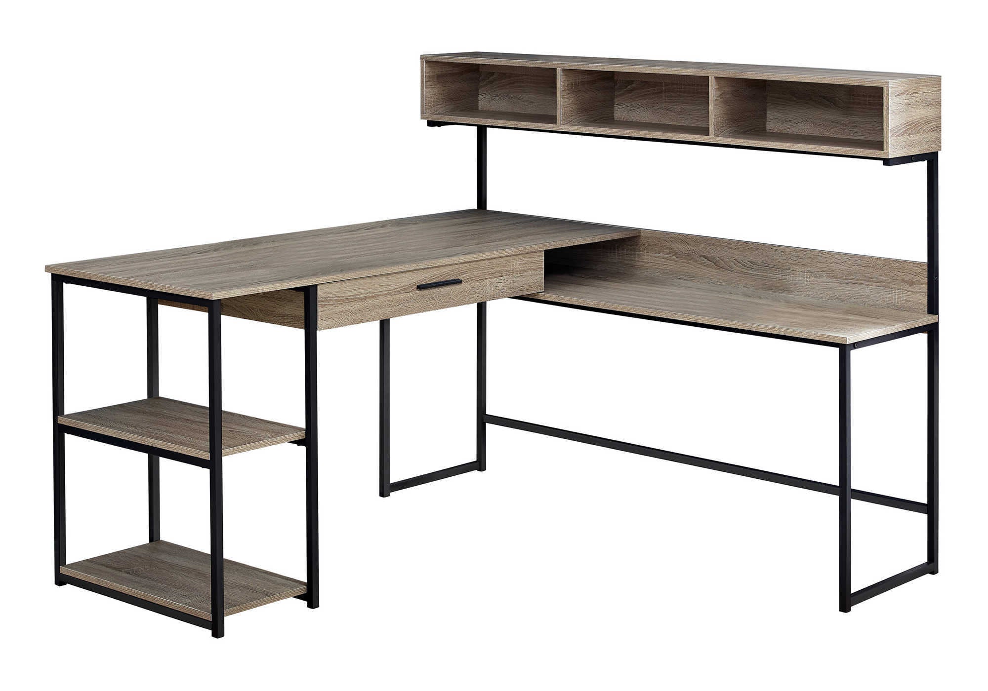 L-Shaped Computer Desk for Home Office with Storage Drawers