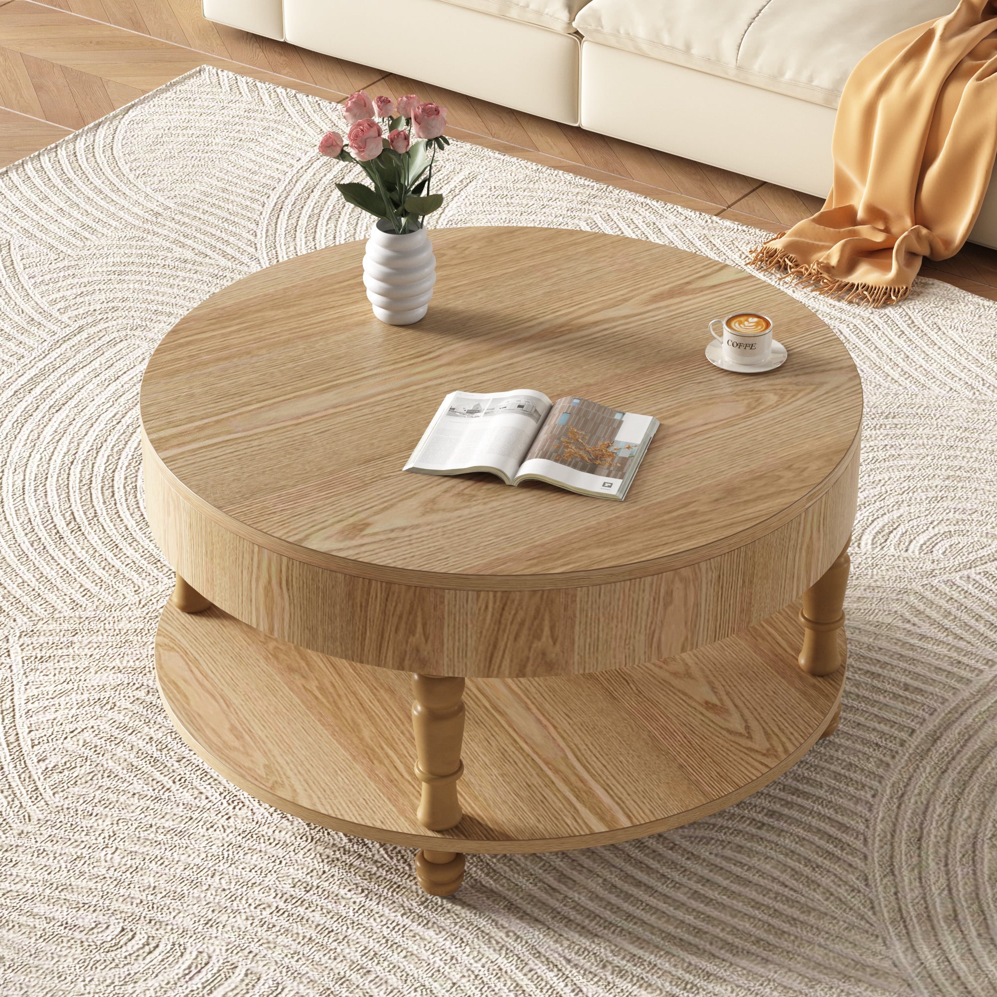 Coffee Table with Dual Storage