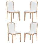 Vintage Style Dining Chair Set with 4 Upholstered Chairs