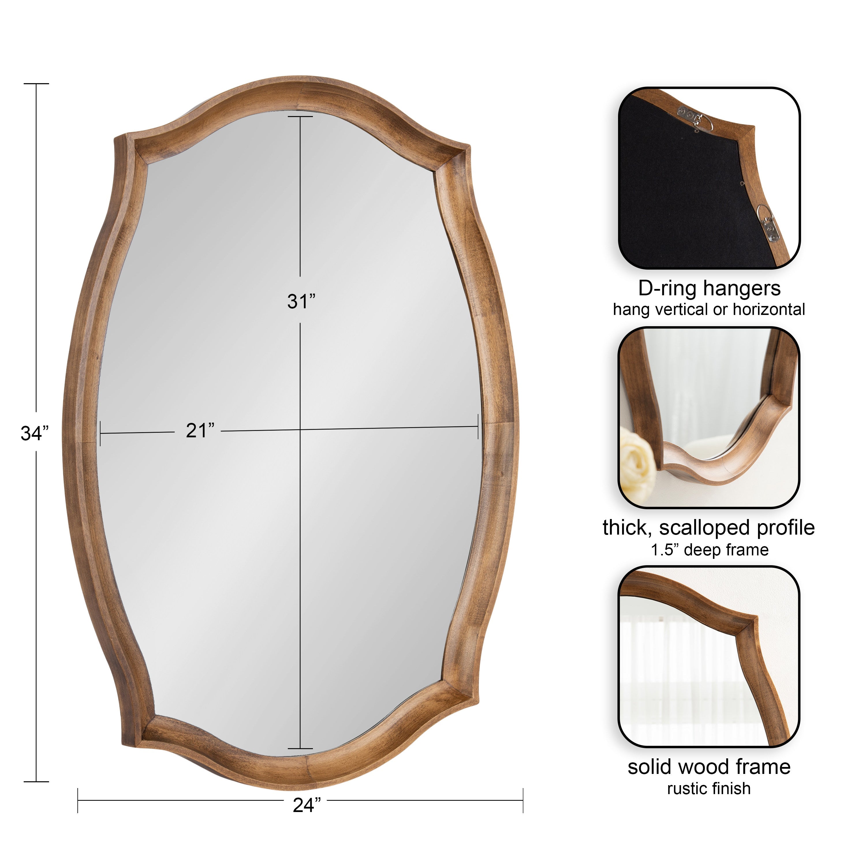 Hatherleigh Scallop Wall Mirror