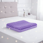 Purple Gel Honeycomb Pillow – High-Elasticity Cooling Sleep Pillow