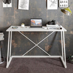 Anemon 47'' Wide Computer Desk with Crossbar Metal Frame