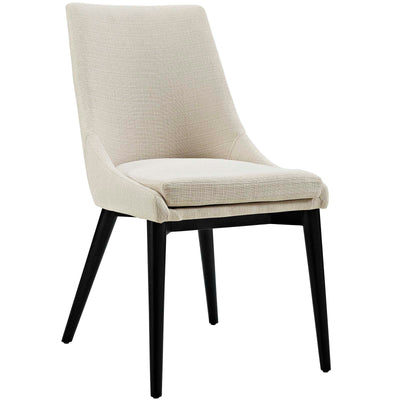 Beige Viscount Fabric Dining Chair