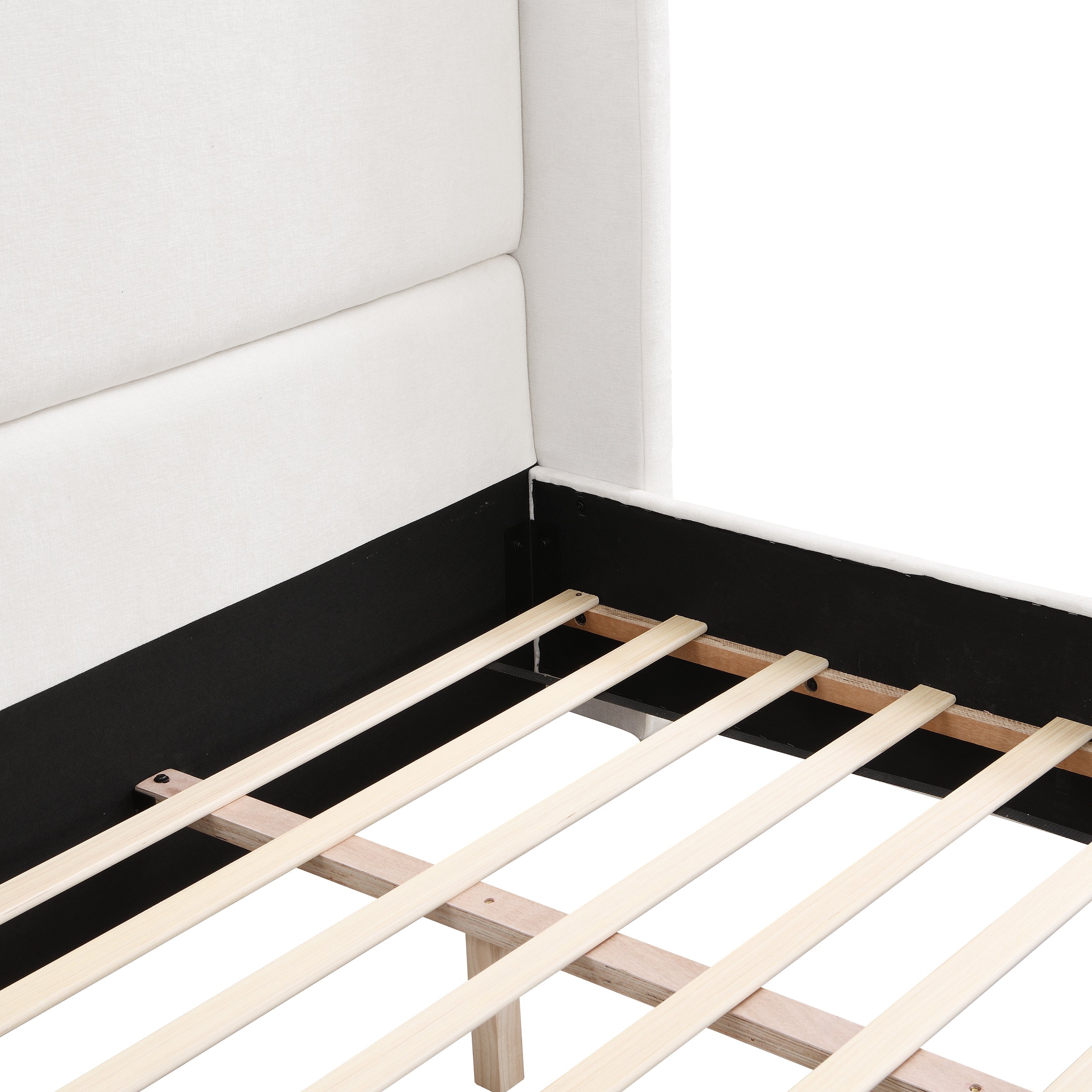 Elegant Wingback Bed
