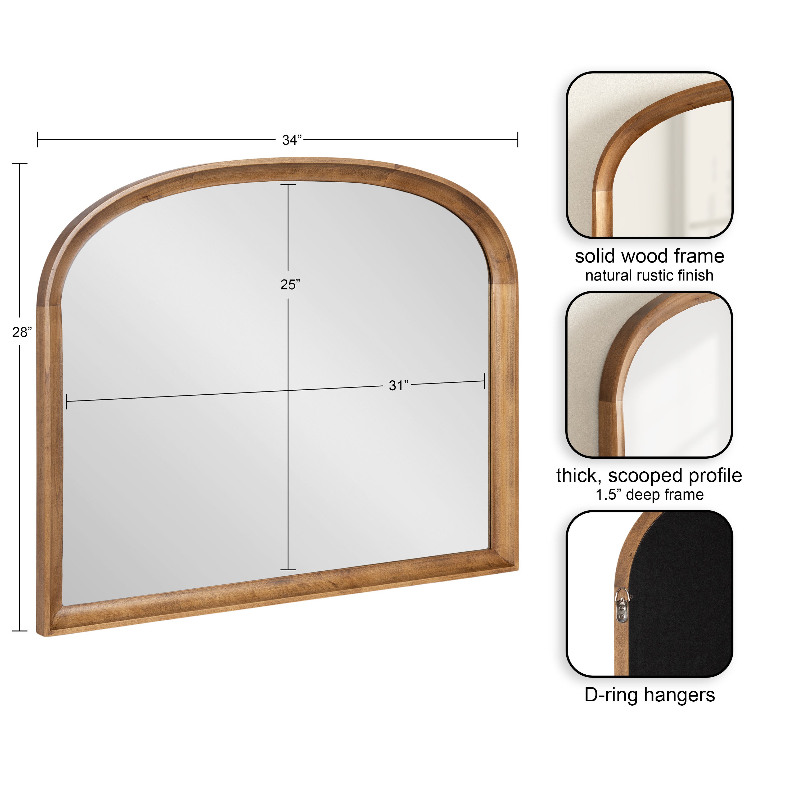 Hatherleigh Basket Arch Wall Mirror