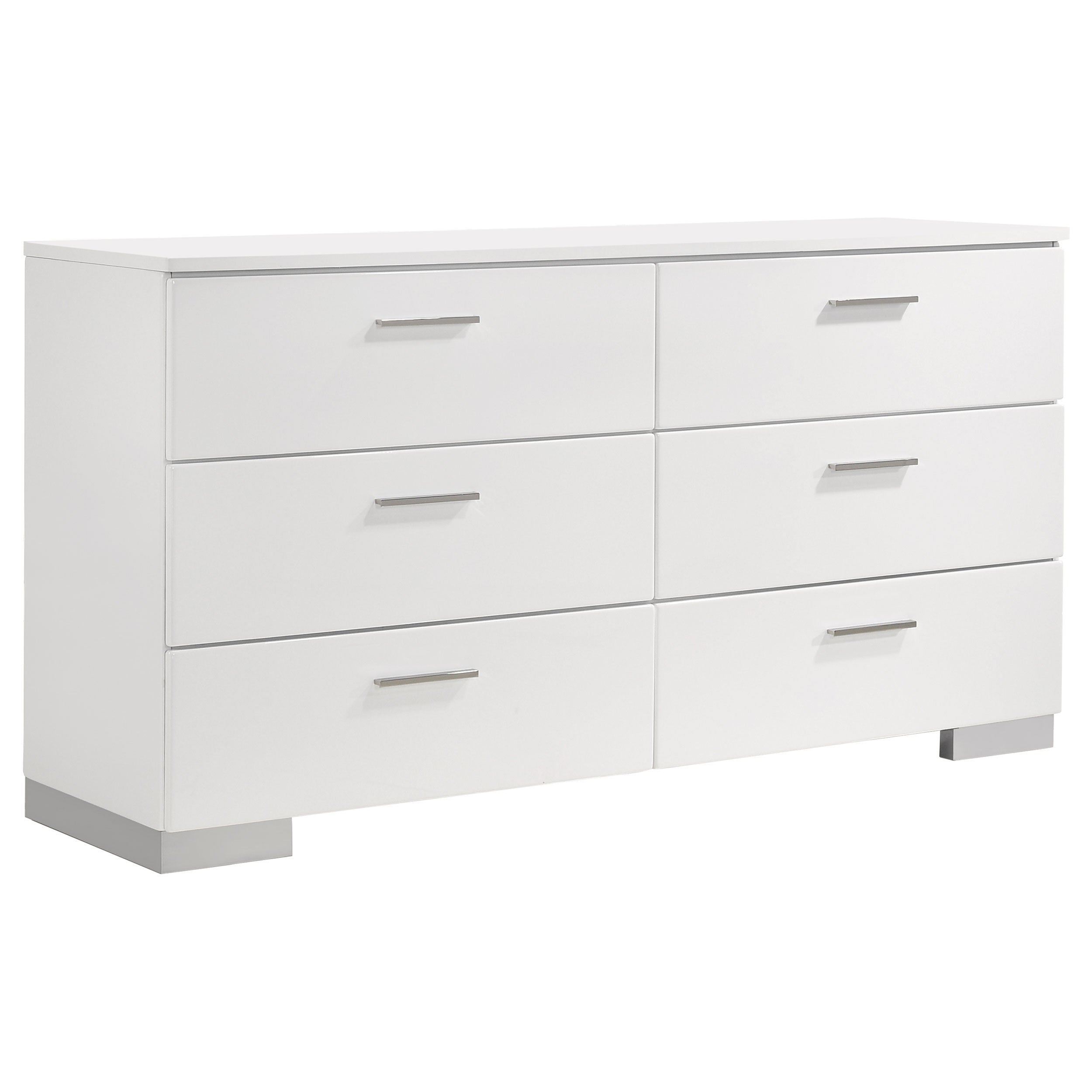 August Glossy Modern Bedroom Set