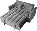 54 Inches Convertible Sofa Bed With Adjustable Backrest