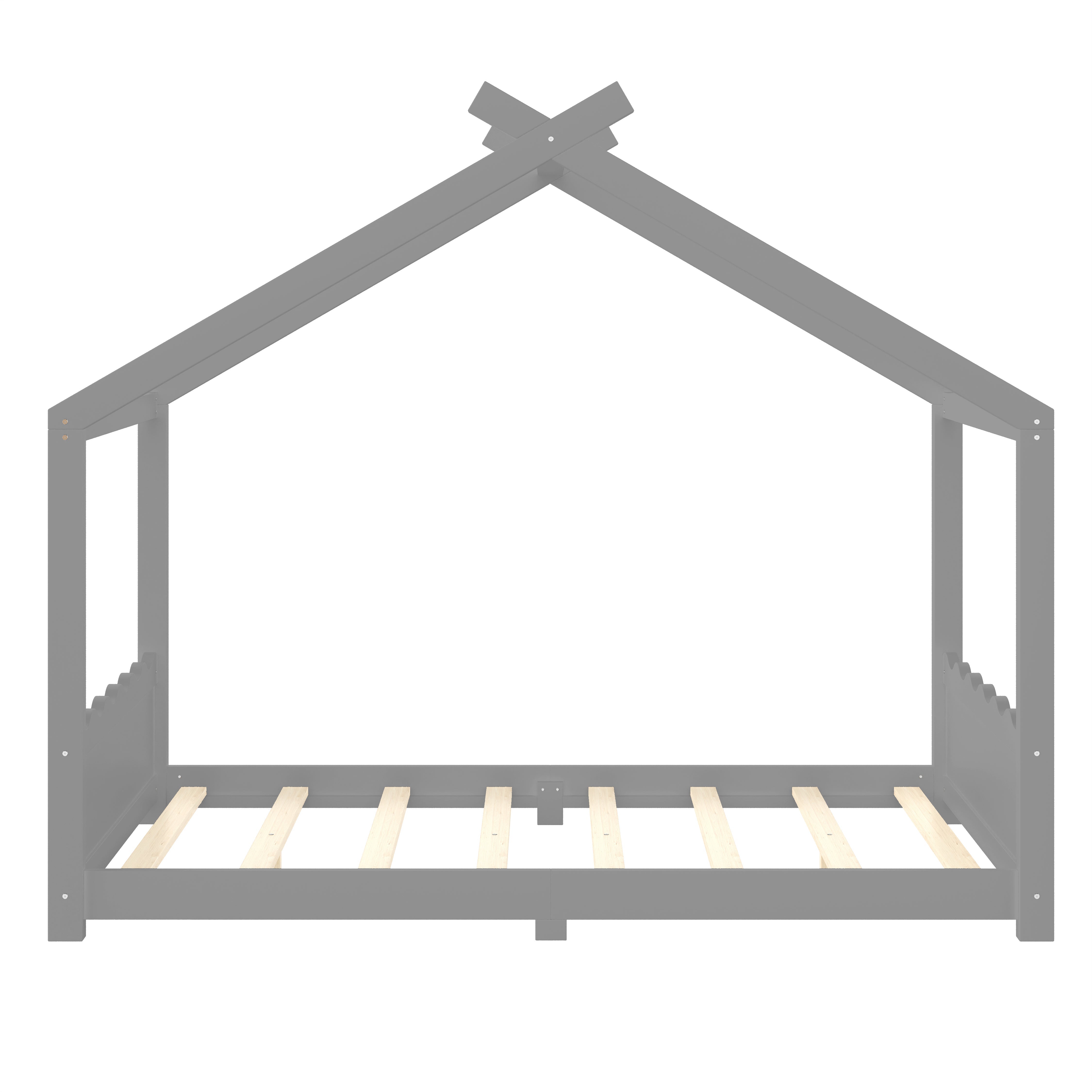Full House Floor Bed with Support Slats