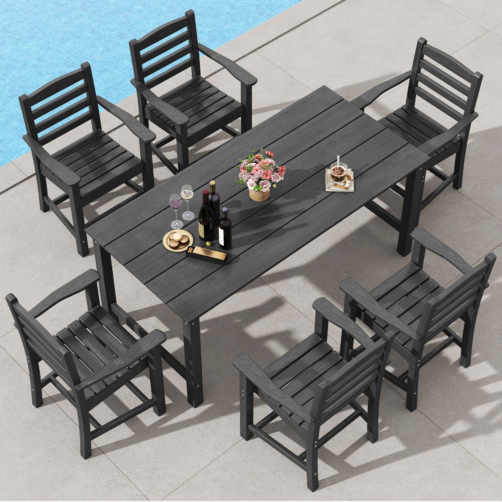 Dining Chairs Set of 2 Rubber Wood Dining Chairs
