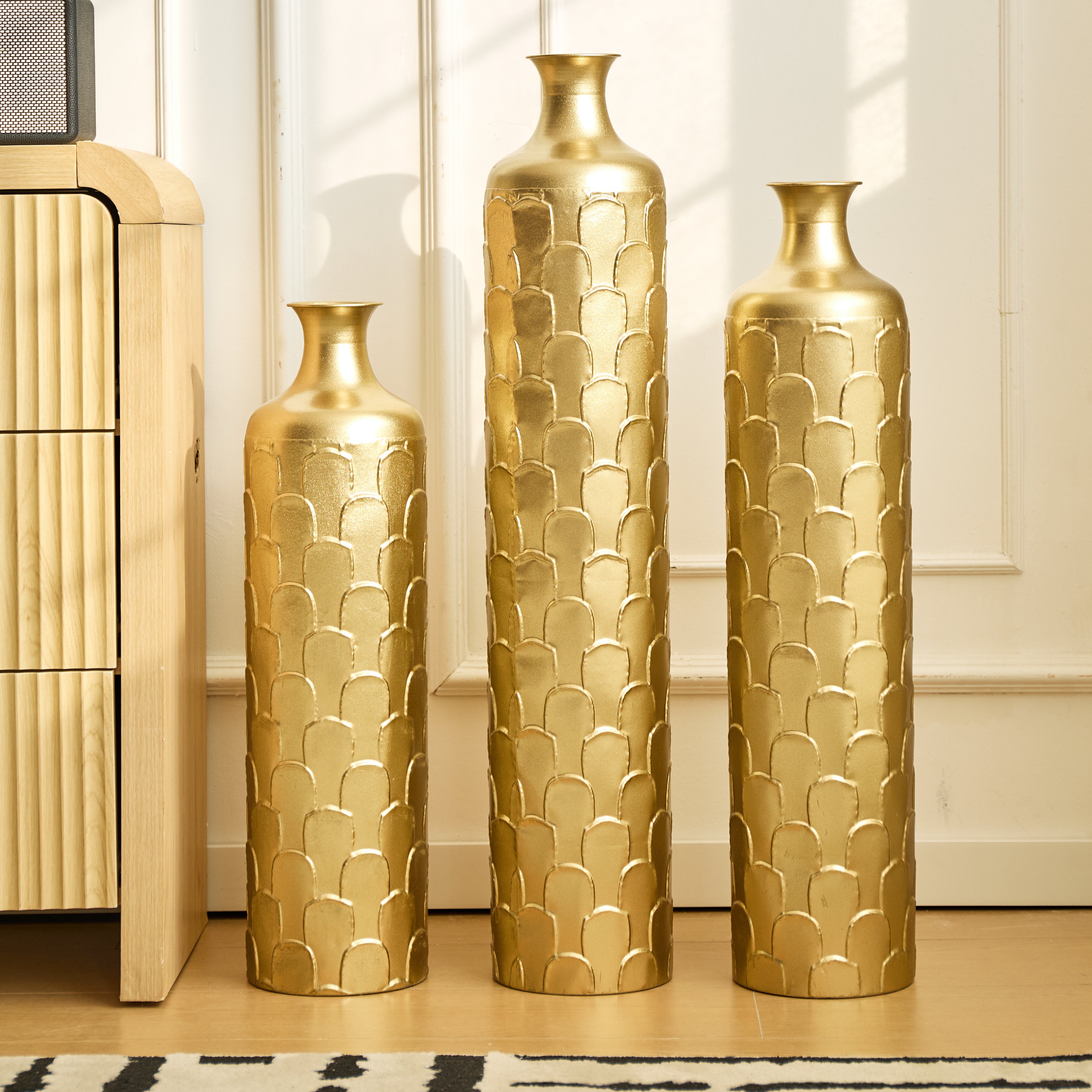Floor Metal Vases