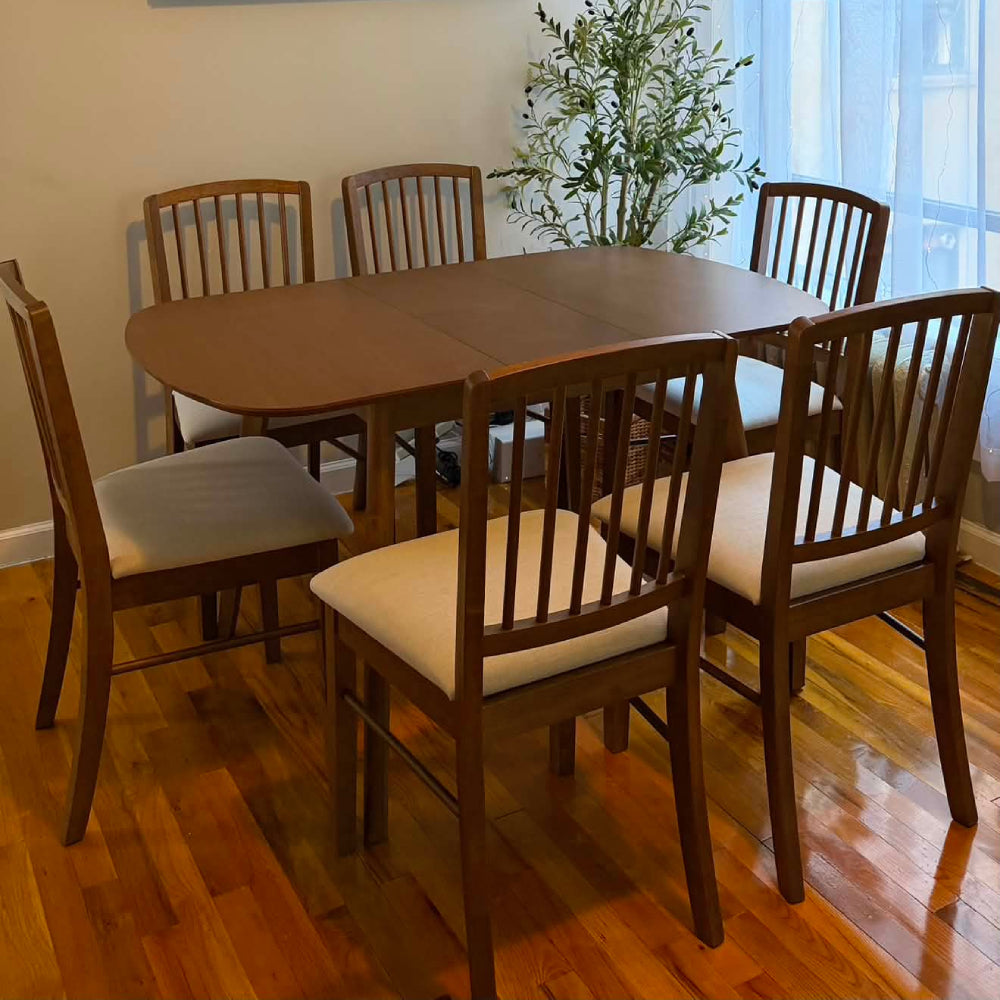 ACTU Extendable Dining Table Set for Small Spaces (Seats 4–6)