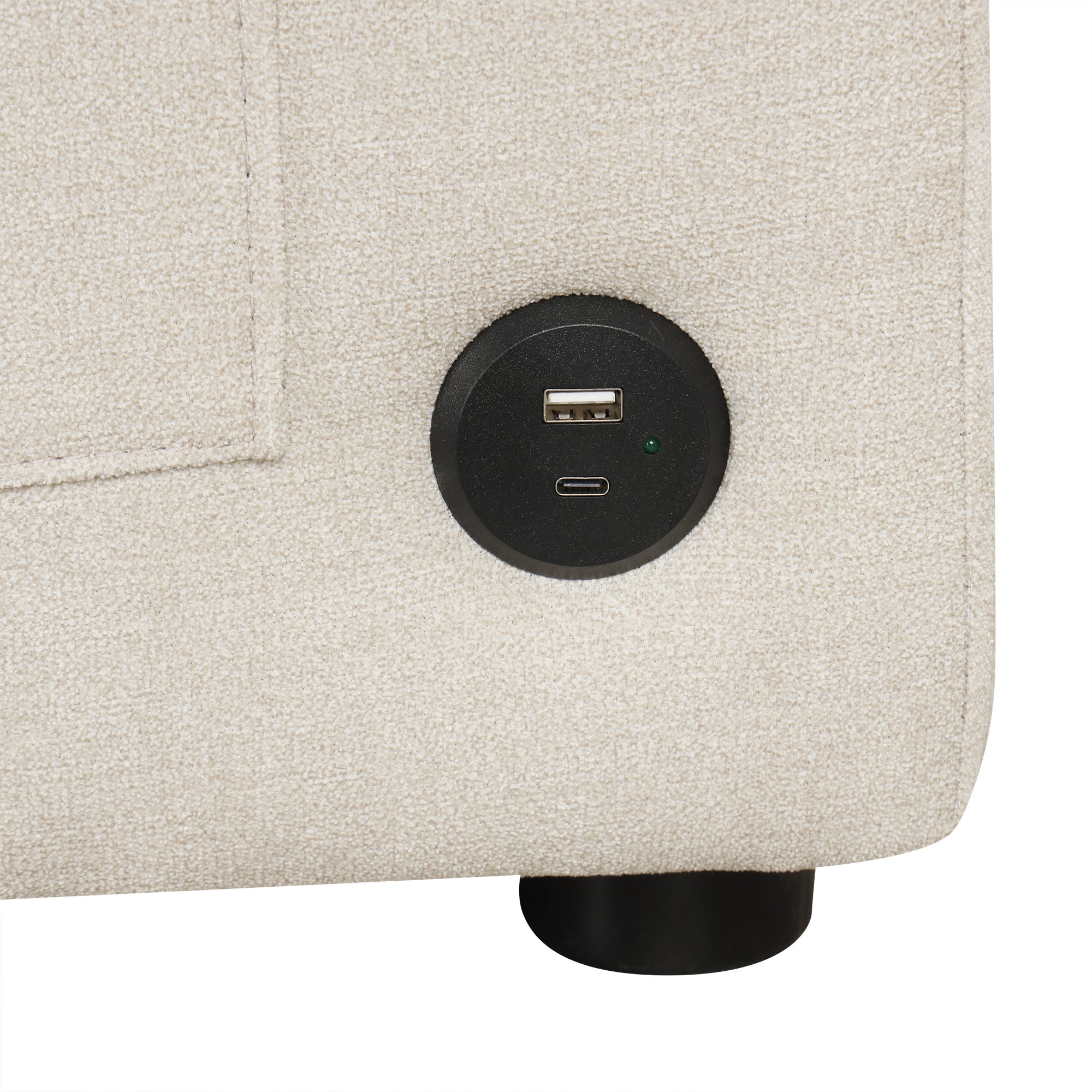 L-Shaped Sofa Couch Convertible Sofa Bed with Storage