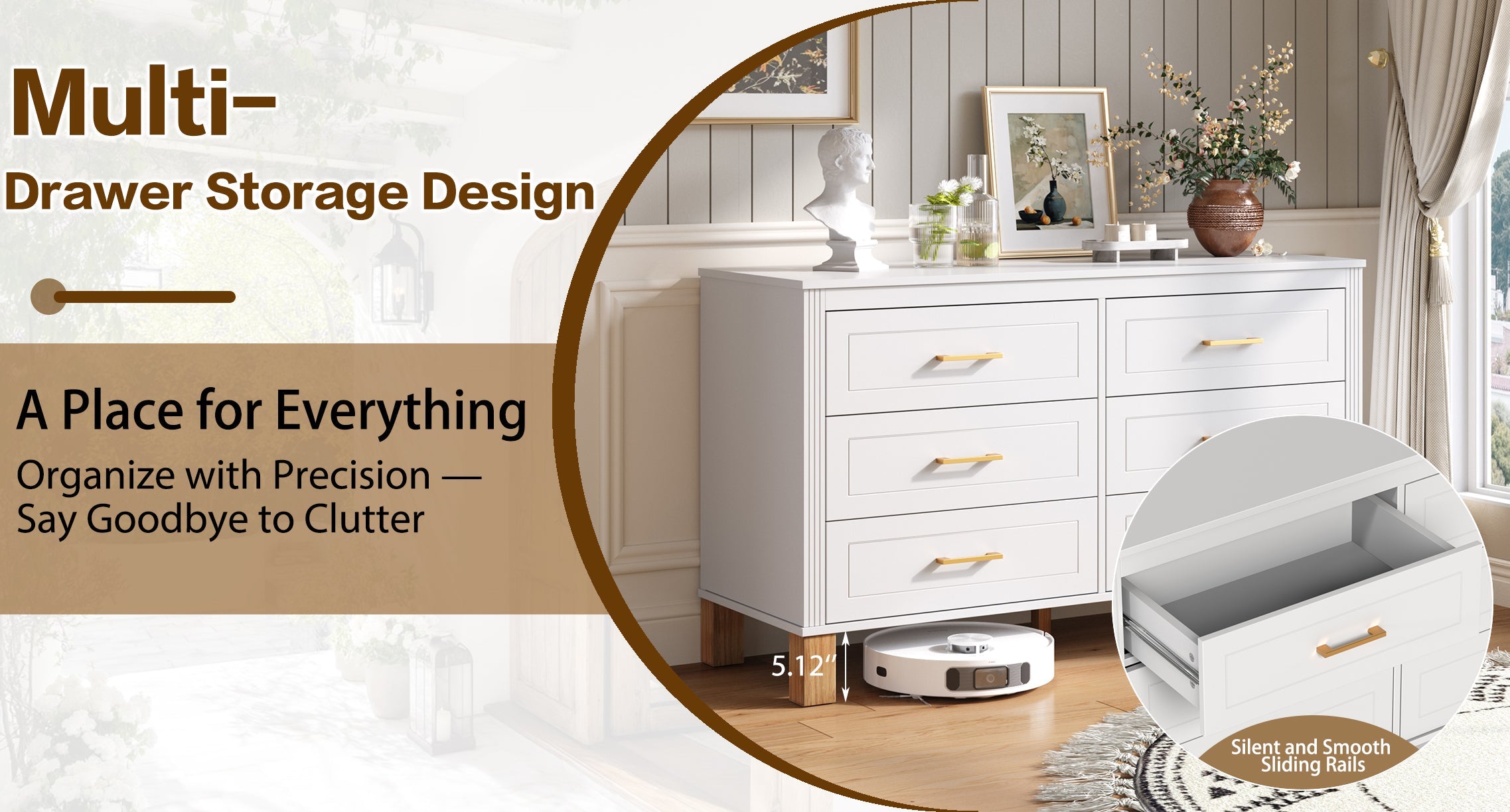 6-Drawer Double Dresser