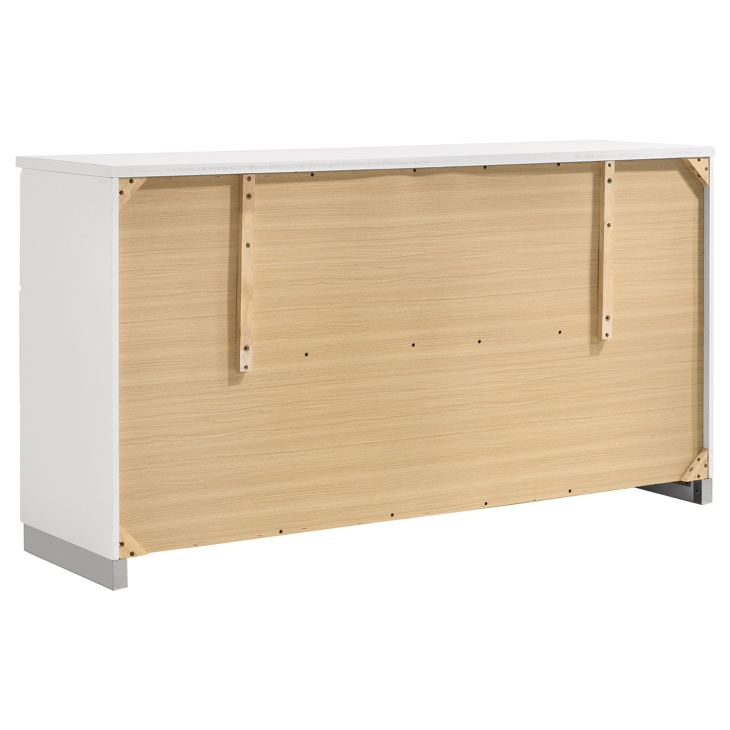 August Glossy Modern Bedroom Set