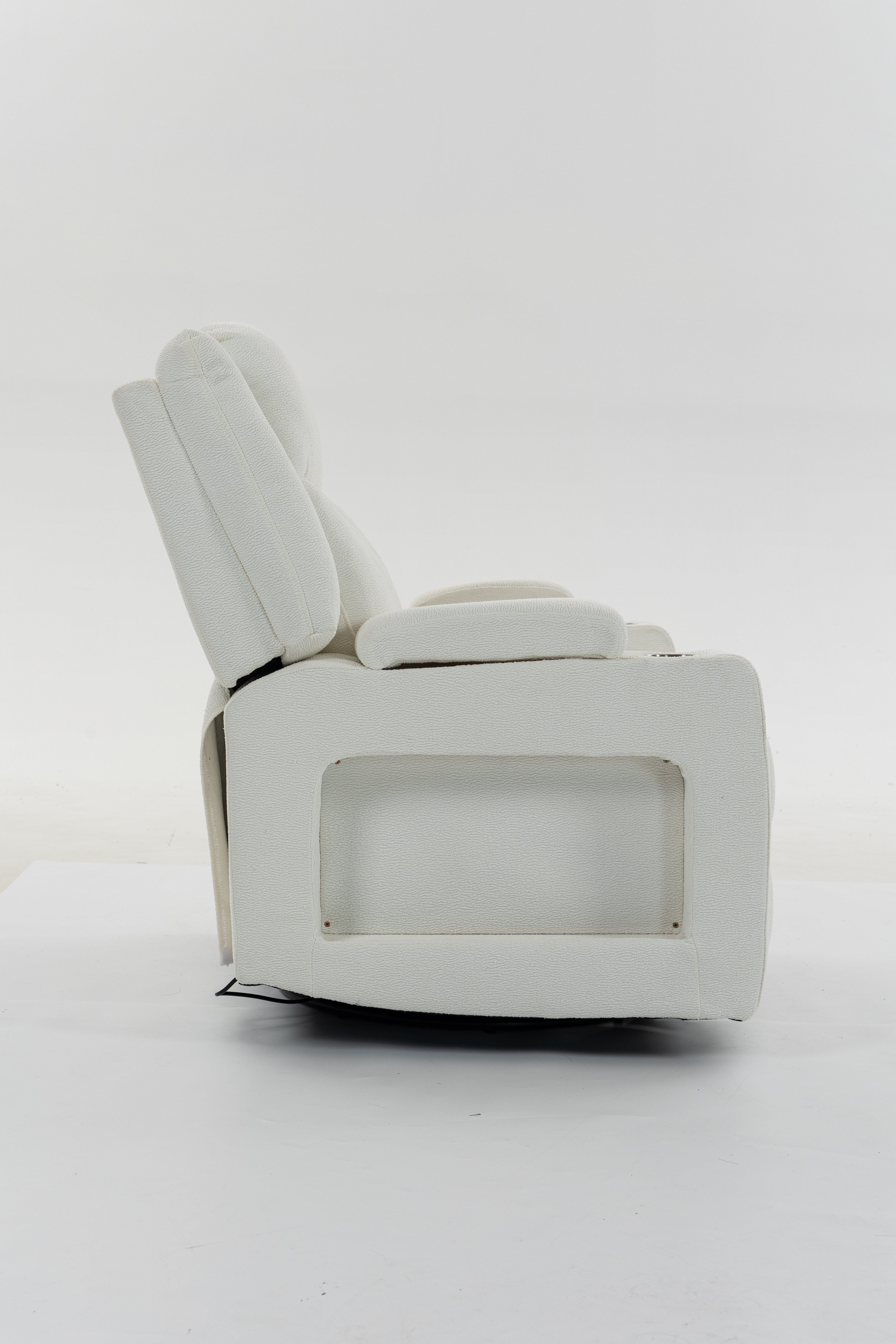Extra Wide Power Recliner Chair 270° Swivel with Heat Massage