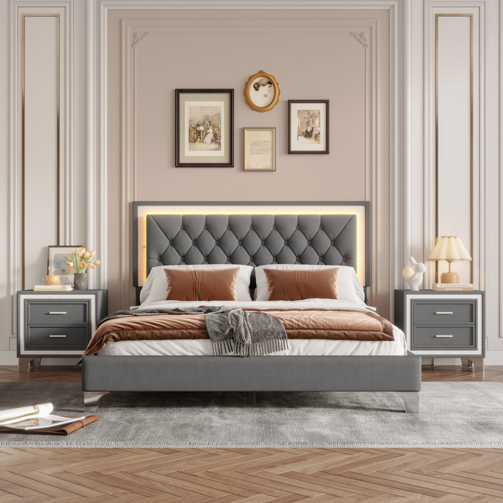 3-Pieces Bedroom Set - Queen Size