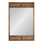 Mezzeta Wood Rectangle Wall Mirror