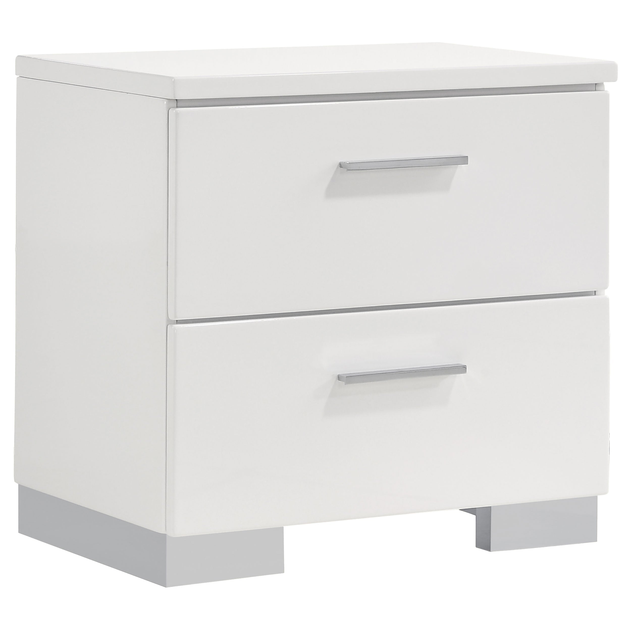 August Glossy Modern Bedroom Set