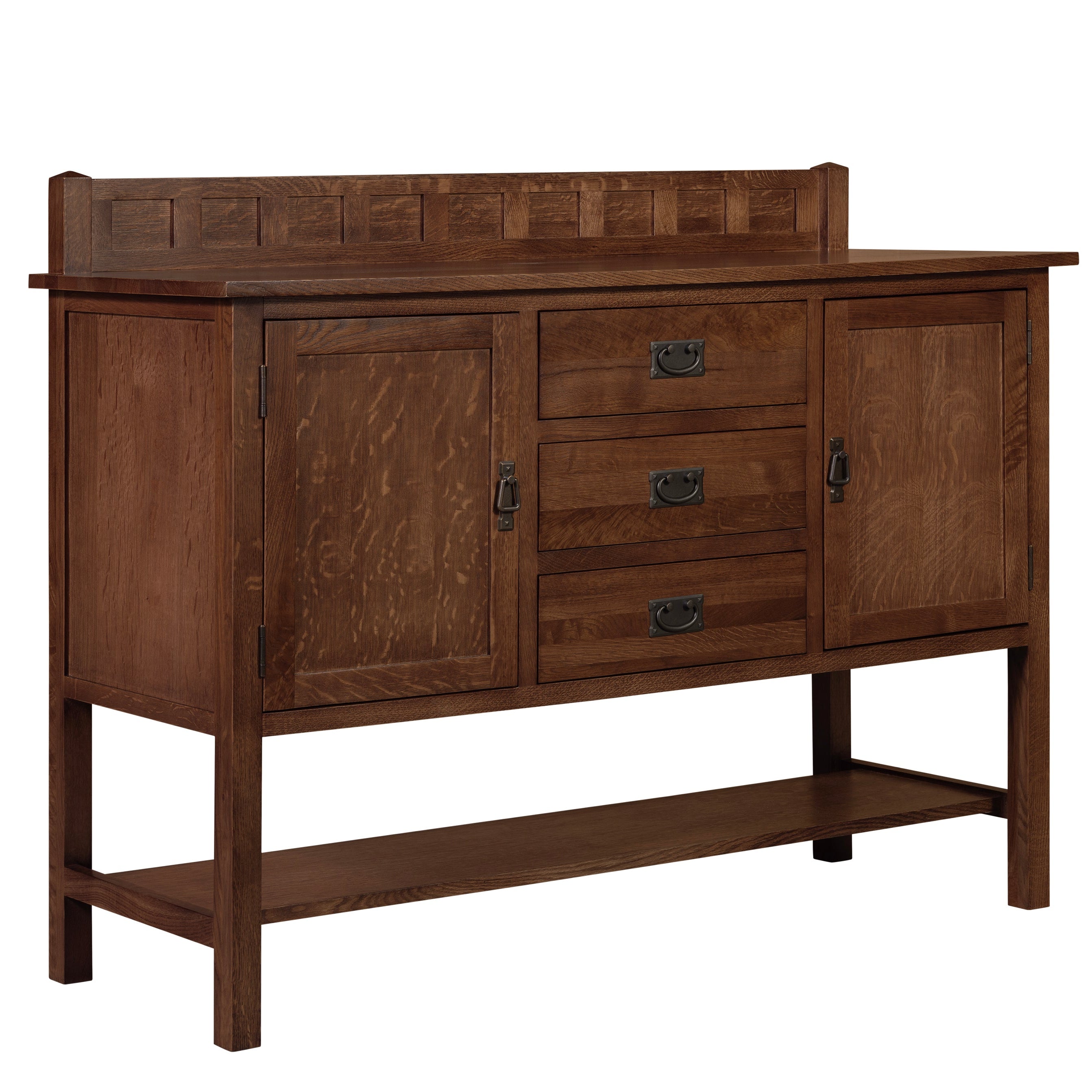 Mission Turner Sideboard with 3 Drawers and 2 Doors - Walnut (AW) - 58
