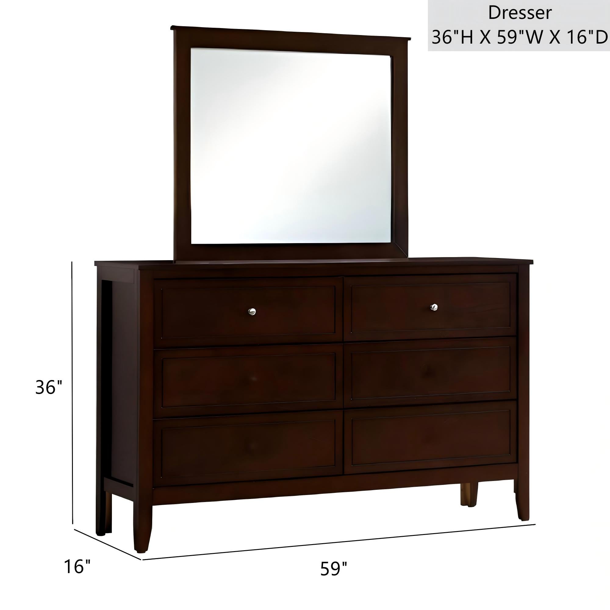 Daniel G1312-D-25 Dresser, Cappuccino