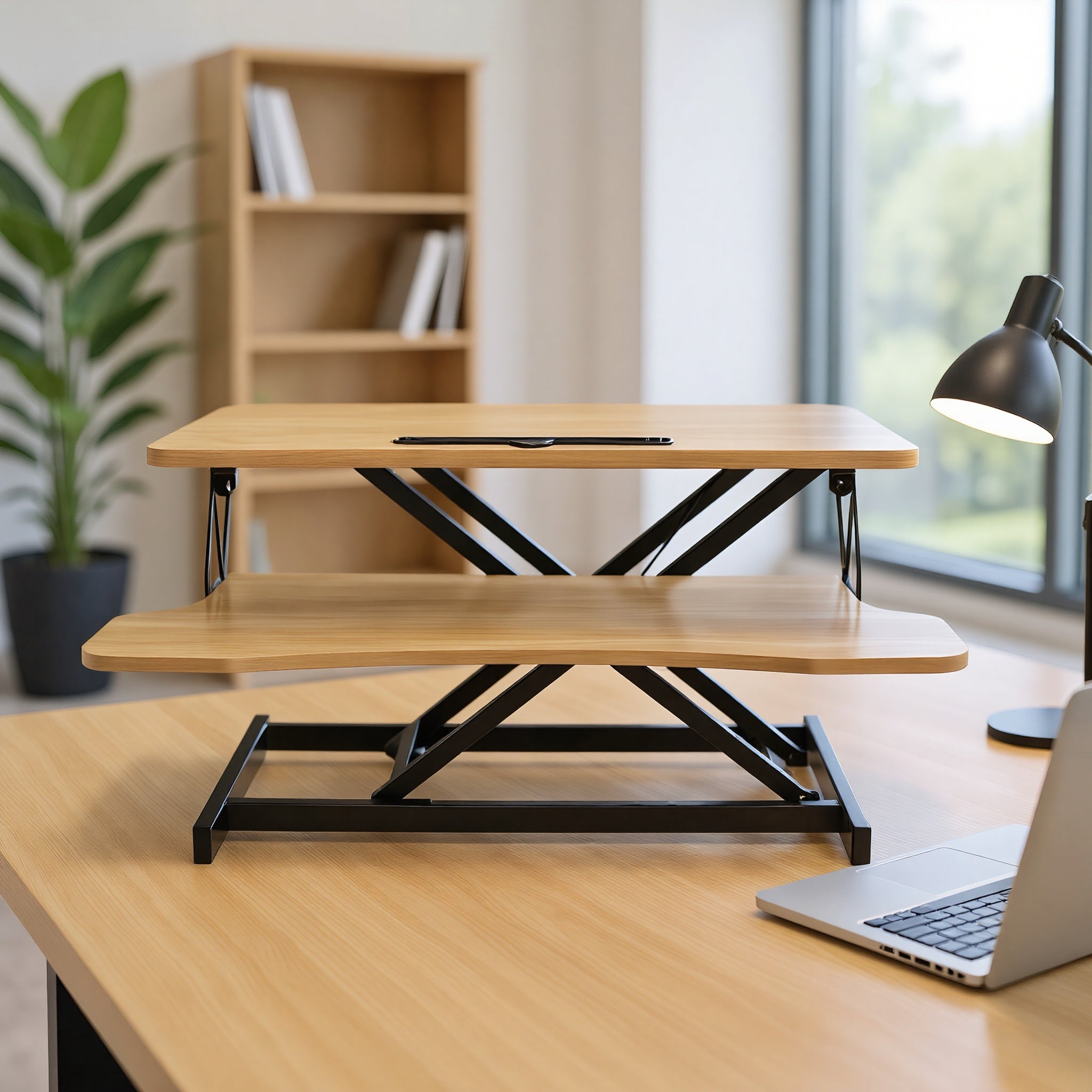 32 Inch Desk Converter – Height Adjustable Sit to Stand Riser