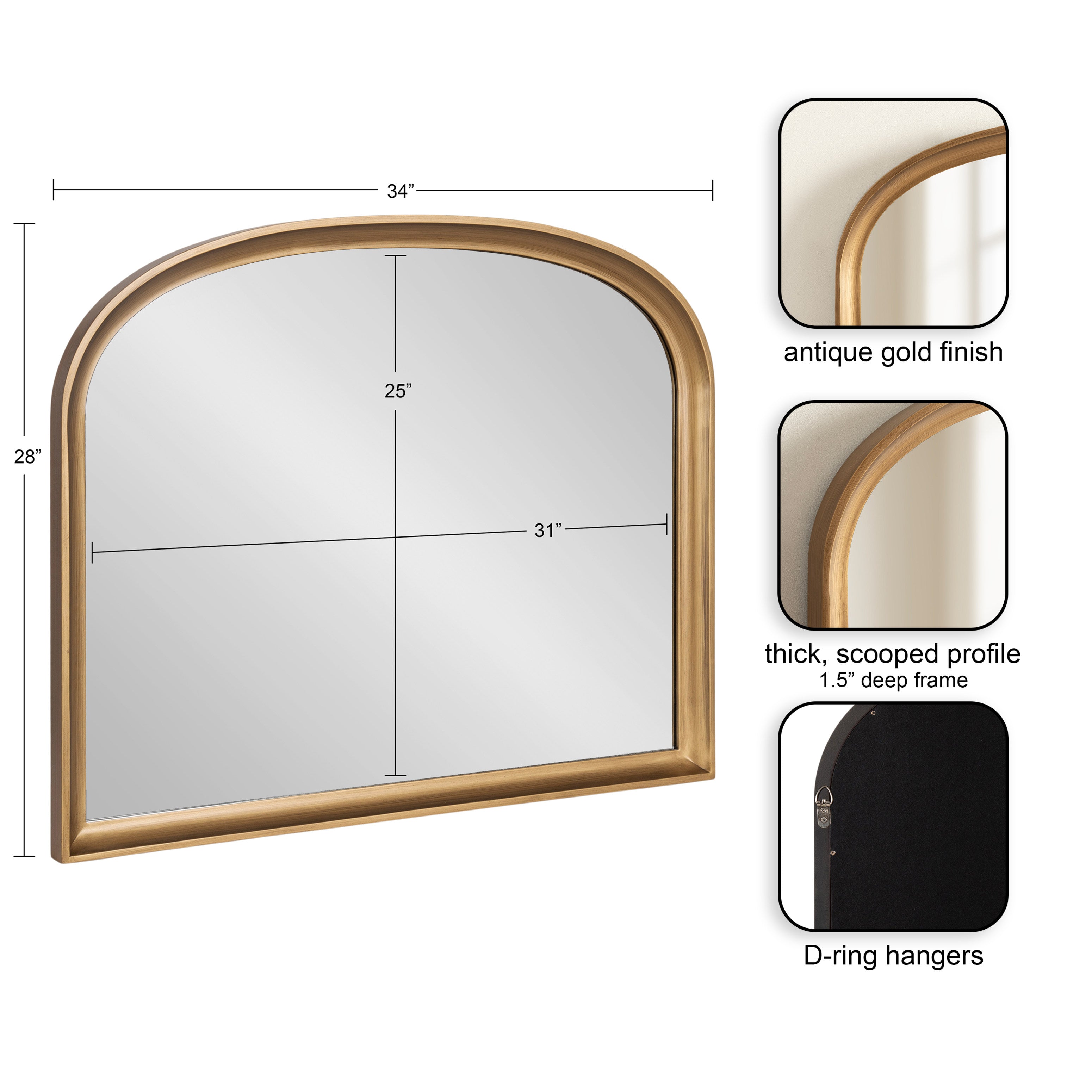 Hatherleigh Basket Arch Wall Mirror