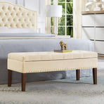 Tufted Bench With Storage